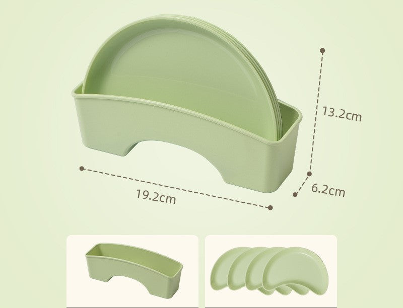 Cute moon-shaped plate dried fruit dish with base seasoning dish snack side dish