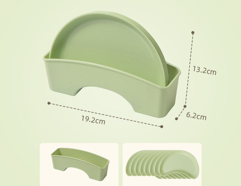 Cute moon-shaped plate dried fruit dish with base seasoning dish snack side dish