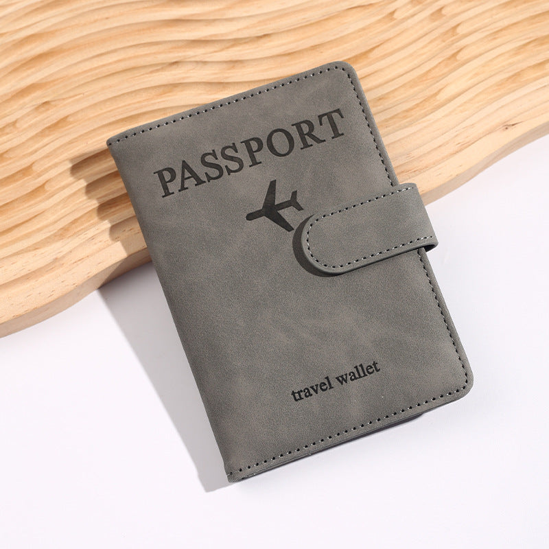 leather passport bag rfid multi-card slot multi-function passport document holder passport holder