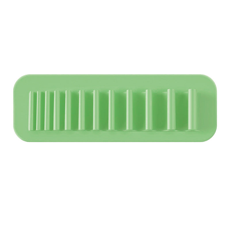 Silicone makeup brush drying rack, wall-mounted