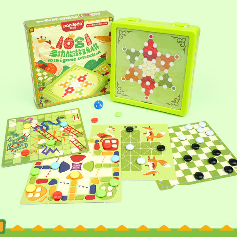 6-in-1 multifunctional game box game chess children's toy