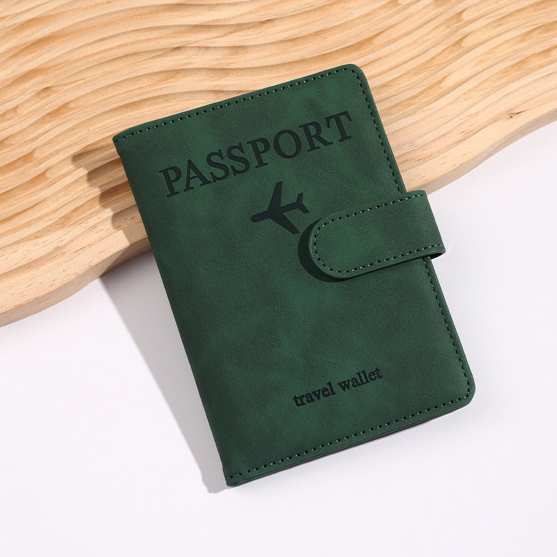 leather passport bag rfid multi-card slot multi-function passport document holder passport holder