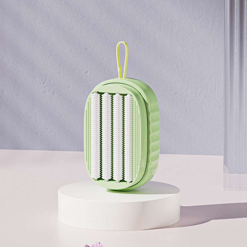 Soft rubber foaming roller laundry detergent underwear underwear cleaning brush press liquid multifunctional laundry brush