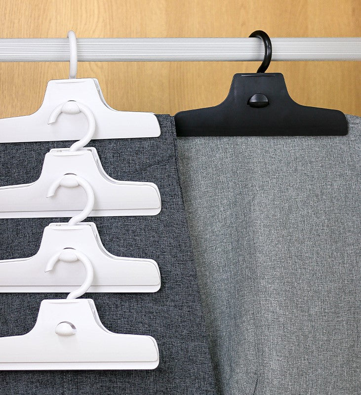 Stackable seamless trouser clips for storing trousers, special wrinkle-proof trouser racks, jk hangers, household storage artifact, half skirt single clip