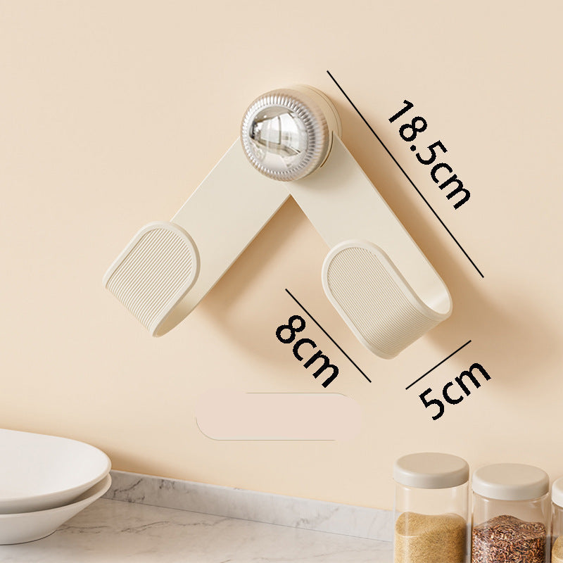 Pot lid rack kitchen multi-function cutting board storage rack adjustable home wall-mounted punch-free storage rack, suction cup, Cream