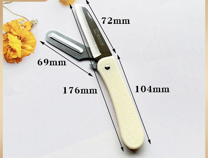 fruit knife multi-function peeling knife vegetable peeling two-in-one folding portable knife