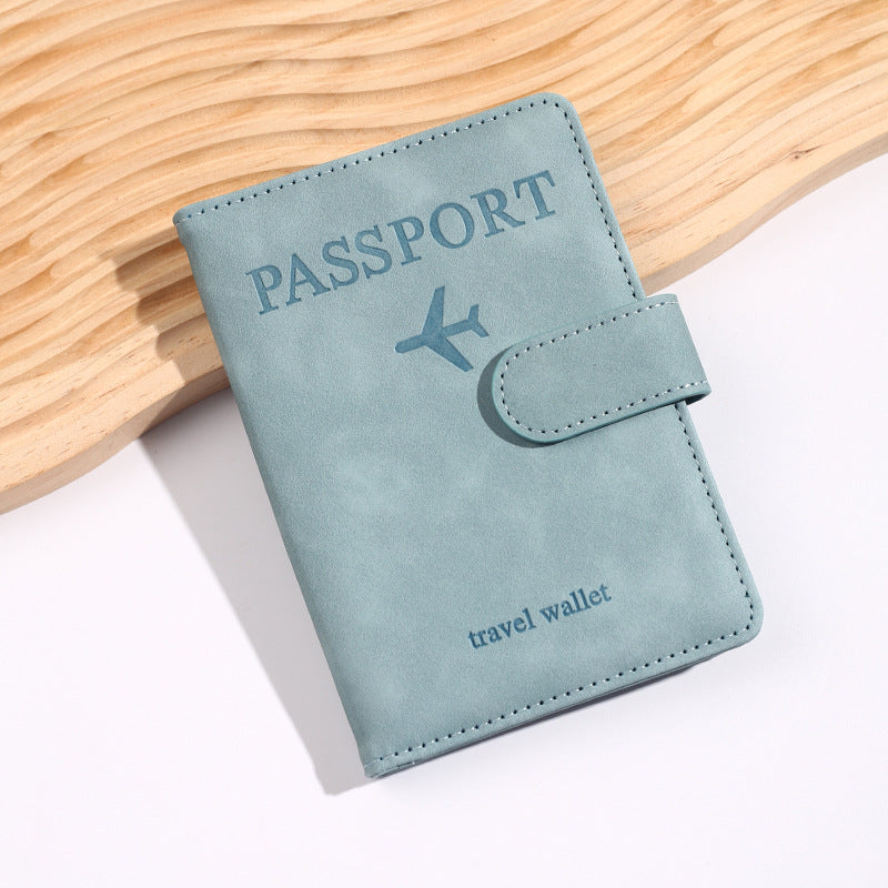 leather passport bag rfid multi-card slot multi-function passport document holder passport holder