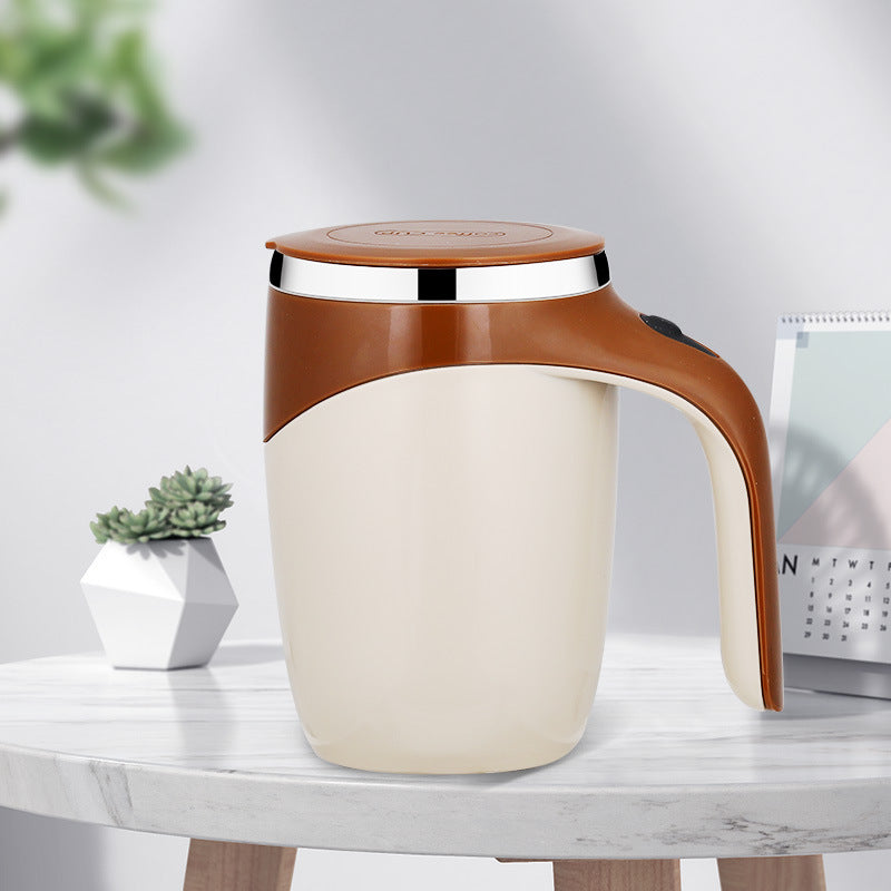 coffee stirring cup stainless steel lazy automatic stirring cup magnetic rotating electric milk cup mug cup