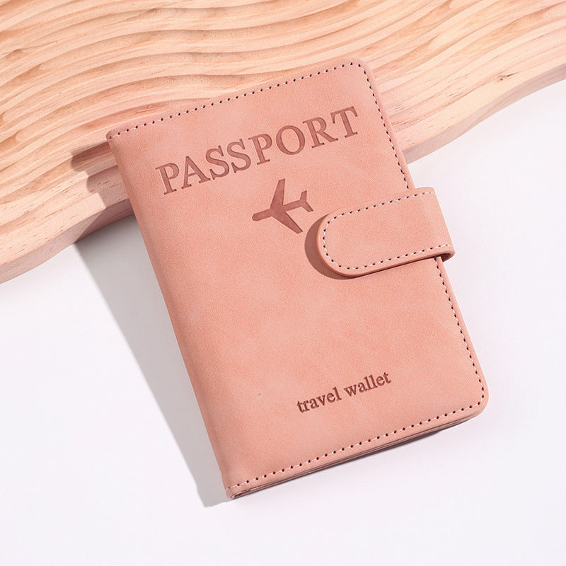 leather passport bag rfid multi-card slot multi-function passport document holder passport holder