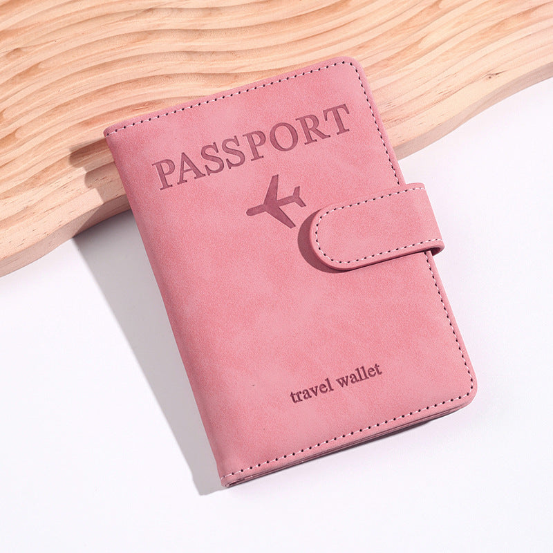 leather passport bag rfid multi-card slot multi-function passport document holder passport holder