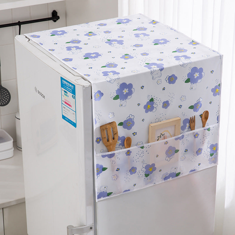 Refrigerator dust cover waterproof and oil-proof refrigerator cover