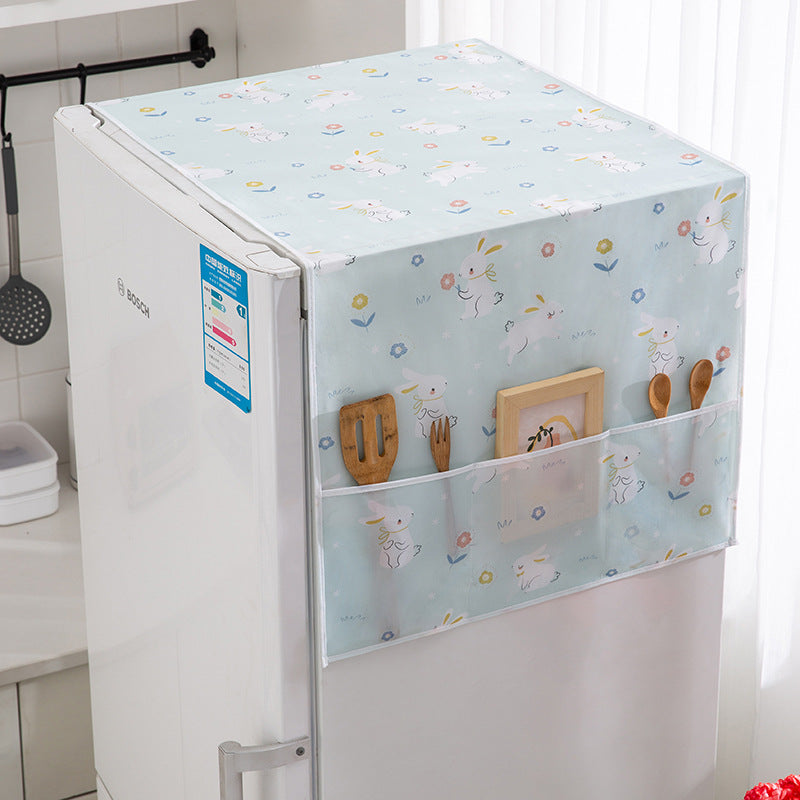 Refrigerator dust cover waterproof and oil-proof refrigerator cover