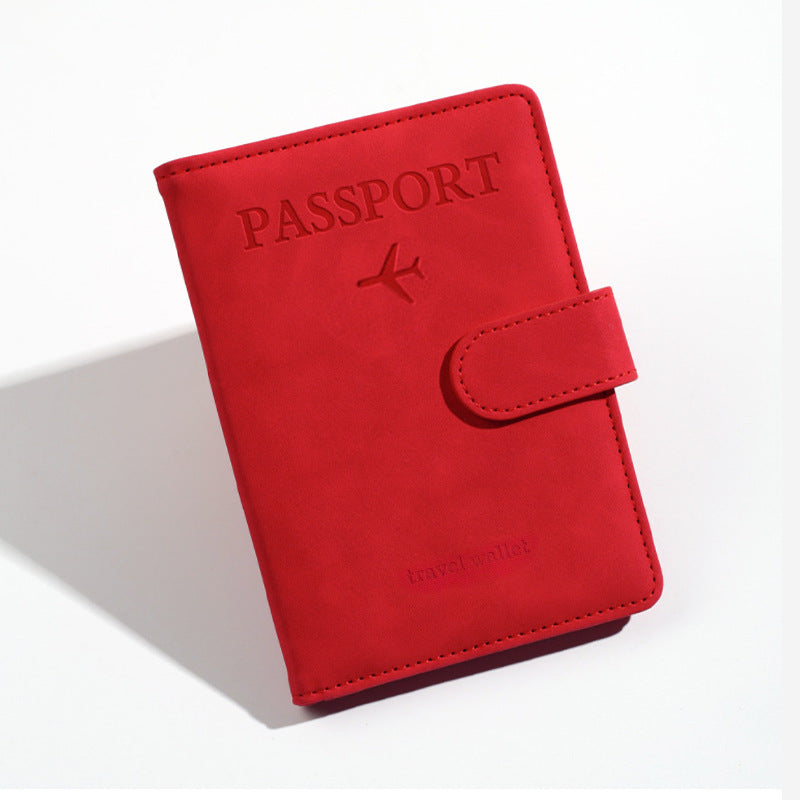 leather passport bag rfid multi-card slot multi-function passport document holder passport holder