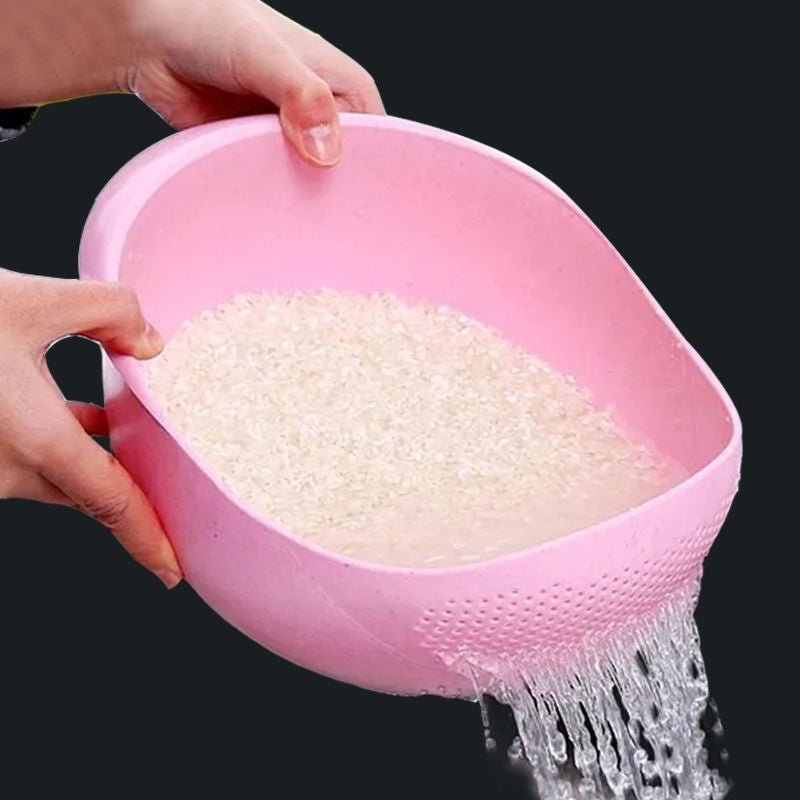 multifunctional rice washing sieve kitchen basket drain basket vegetable washing basket fruit basin