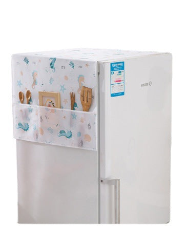 Refrigerator dust cover waterproof and oil-proof refrigerator cover