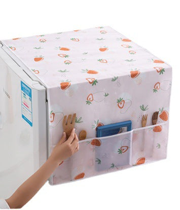 Refrigerator dust cover waterproof and oil-proof refrigerator cover