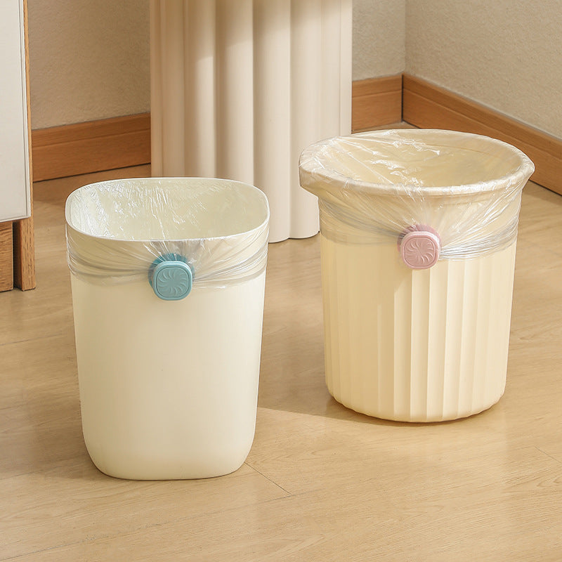 rotating garbage bag holder, adhesive trash can sticker button