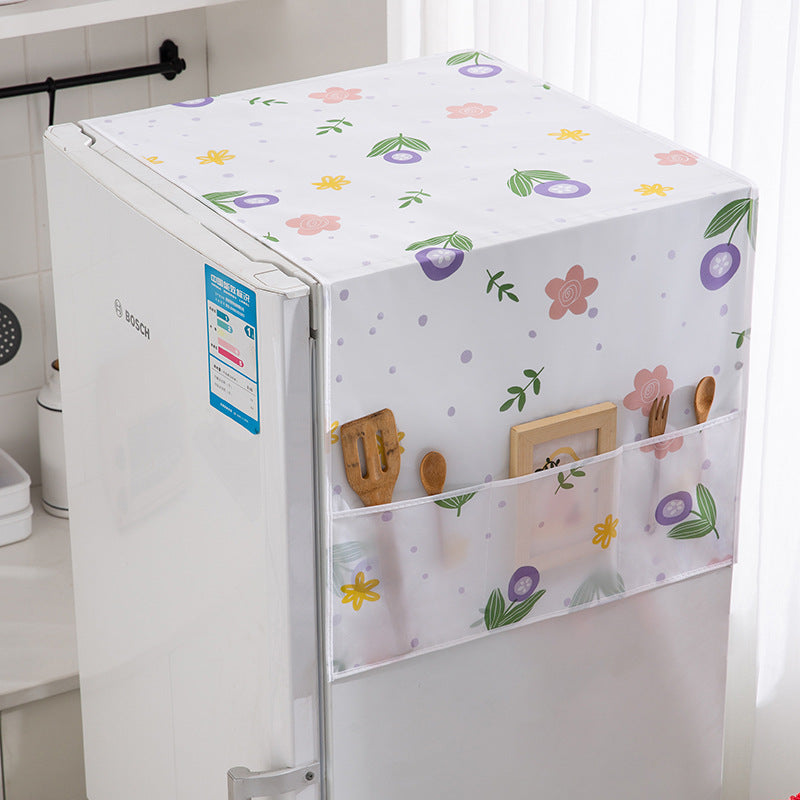 Refrigerator dust cover waterproof and oil-proof refrigerator cover