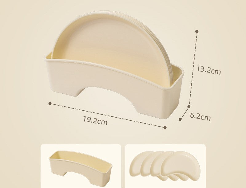 Cute moon-shaped plate dried fruit dish with base seasoning dish snack side dish