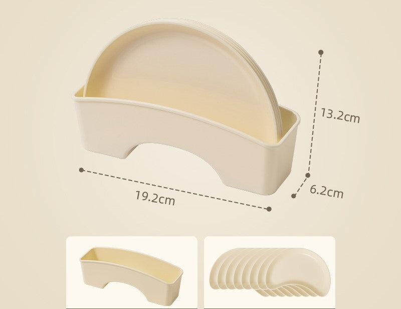 Cute moon-shaped plate dried fruit dish with base seasoning dish snack side dish