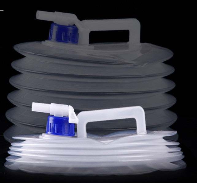 foldable water storage Outdoor multifunctional retractable bucket food grade large capacity with faucet push bucket