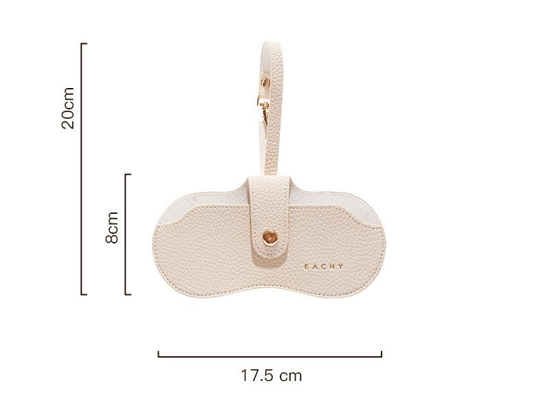 sunglasses storage bag sun glasses leather glasses bag portable hanging bag travel glasses clip