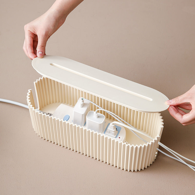 Plug storage box, wire socket management box