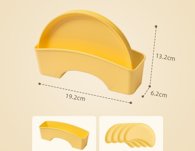 Cute moon-shaped plate dried fruit dish with base seasoning dish snack side dish