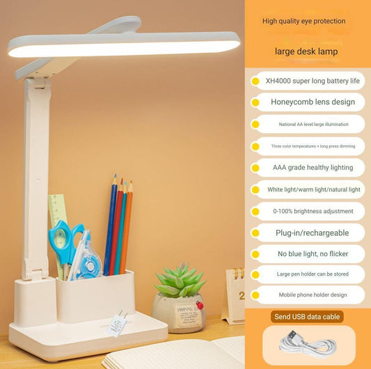 0120 Desk lamp + pen holder