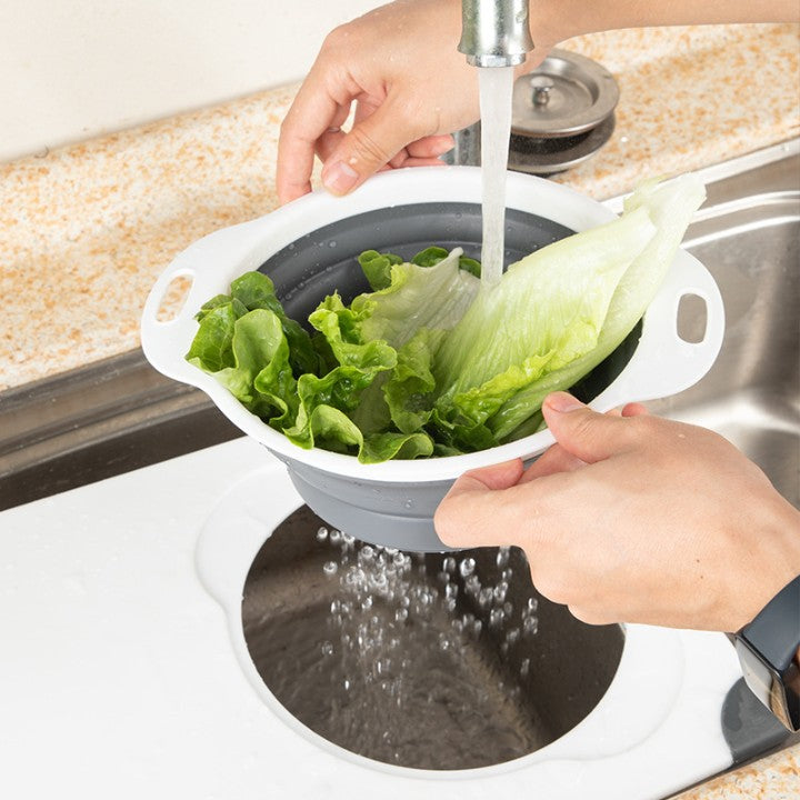 0316m Cutting Board with Drain Basket