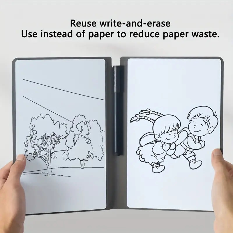 Whiteboard notebook erasable draft notebook office small whiteboard