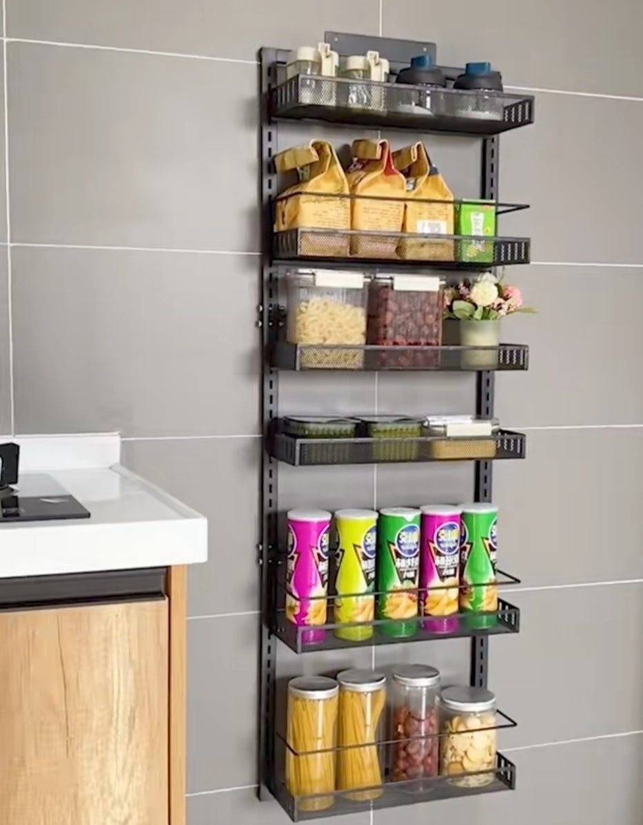 0724 Adjustable wall Layered storage rack