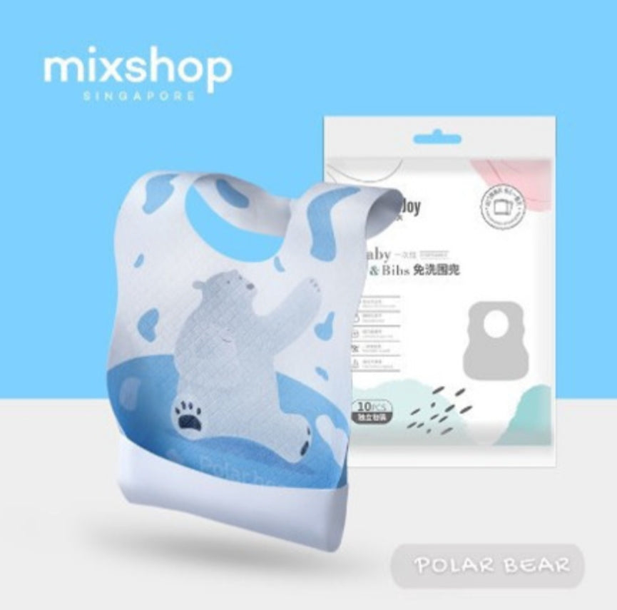 0929 Disposable baby bibs (10pcs/pckt)