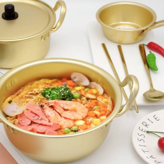 1023c Korean ramen pot set (chopstick+spoon+pot+lid)