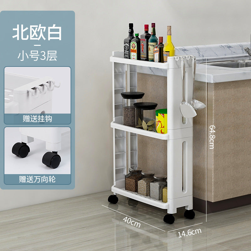 1116 Kitchen plastic gap trolley