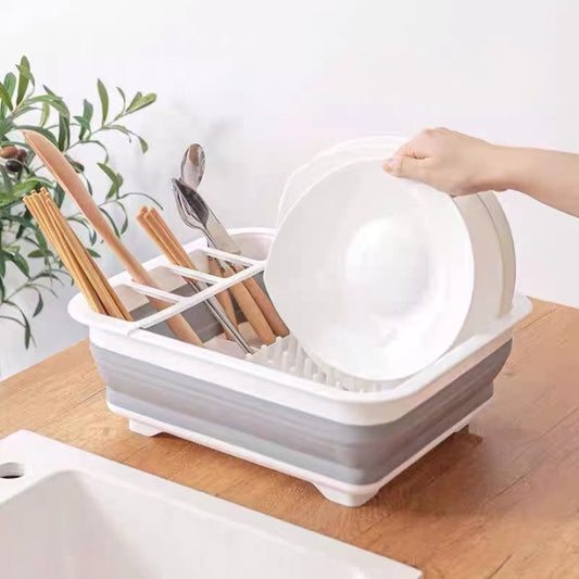 1218b Foldable dish drainer