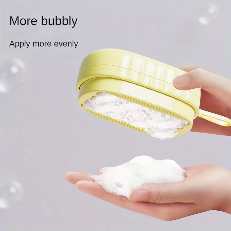 Soft rubber foaming roller laundry detergent underwear underwear cleaning brush press liquid multifunctional laundry brush