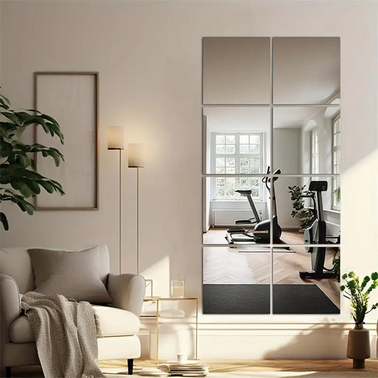 Mirror wall stickers home full body mirror bedroom dormitory dressing mirror self-adhesive soft mirror acrylic mirror wall stickers