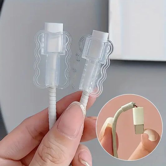 2/5pcs Mobile Phone Charging Sleeve: Protect Your from Breaking and Disconnecting Applicable to Apple Data Cable iPhone 15 16 17