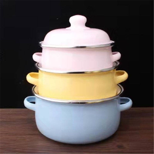 3 color Soup Pot with lid ( 3 sets)