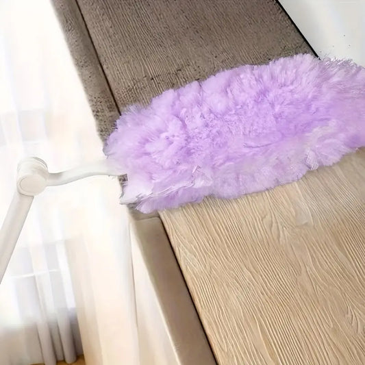 Folding electrostatic dust removal duster, feather duster