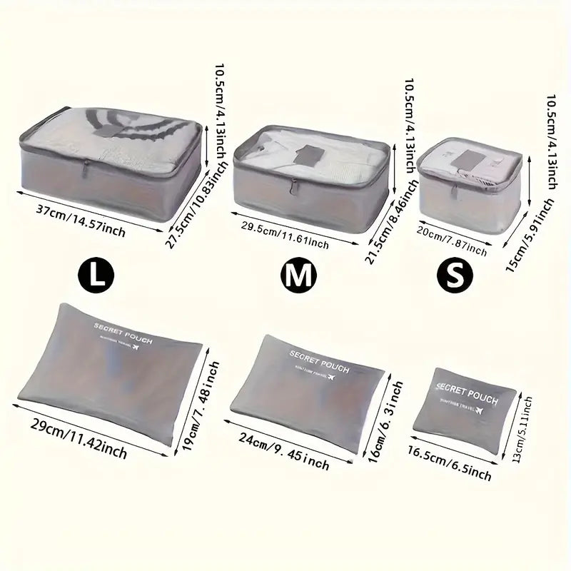 Travel laundry bag, suitcase clothing packing storage bag