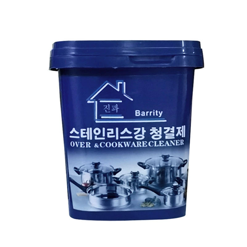 Stainless steel cleaning paste kitchenware degreasing scouring paste to remove black scale and rust remover from the bottom of the pot brush pot decontamination cleaner