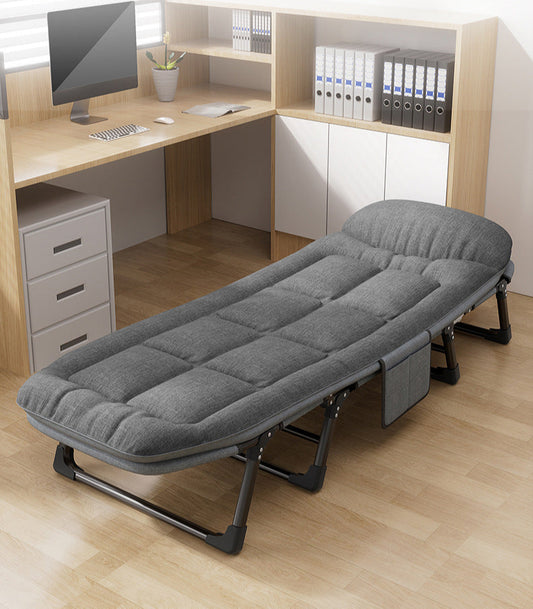Folding Bed, Portable Office Stackable Chairs, camp bed (No blanket)