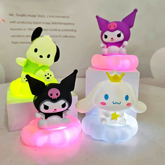 Cloud Night Light Kuromi Cinnamon pochacco Birthday Glowing Pinch Light Decoration