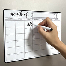 Cross-border TEMU hot-selling magnetic refrigerator stickers erasable refrigerator message board weekly planner writing magnetic whiteboard