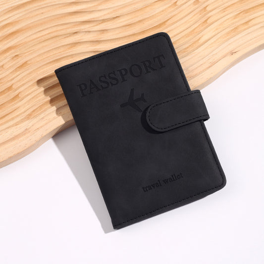 leather passport bag rfid multi-card slot multi-function passport document holder passport holder
