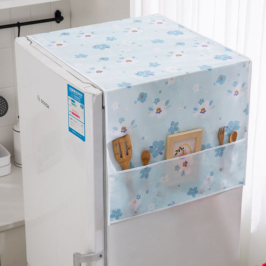 Refrigerator dust cover waterproof and oil-proof refrigerator cover