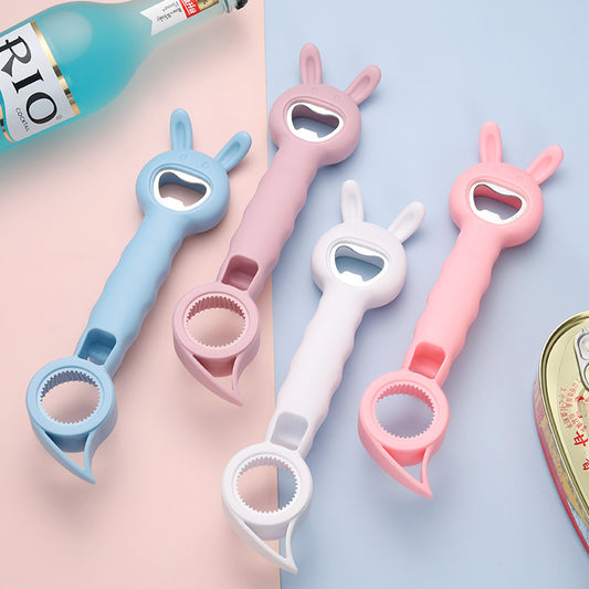 multi-function bottle opener multi-purpose beverage screw can opener, four-in-one