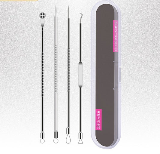 blackhead removal set acne needle cell clip acne needle blackhead clip acne removal beauty tool artifact, Stainless steel